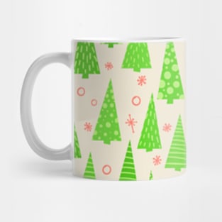 Christmas tree pattern mask Mug